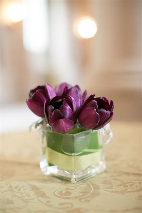 purple flowers centerpieces|purple tulips for weddings.